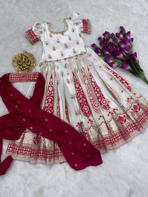 NEW LAUNCING KIDS LEHENGA CHOLI nylon silk Kids clothing wholesale market in Kolkata